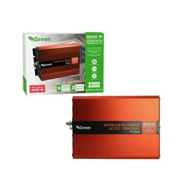 Imagem de Inversor De Tensão Senoidal 2000W 12V 220V Tomada Com Usb - Green