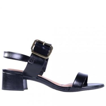 Imagem de Sandália Beira Rio Feminina Napa Madri 8345644, Preto, 36