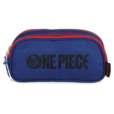 Imagem de Estojo Estolar Triplo Bolsinha Porta Lápis Menino One Piece-Masculino