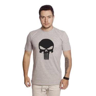 Imagem de Camiseta Masculina estampa Justiceiro casual 100% algodão- C001 - Tech