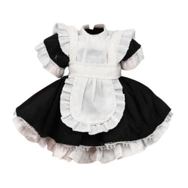 Imagem de harayaa Roupa para Figura de ação em Escala 1/12, Vestido de Empregada para Boneca, Moda, Roupa em Miniatura Moderna para Figuras Femininas de 15 cm (6