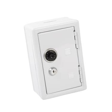 Imagem de harayaa Mini Cofre de Leve e Decorativo em Formato de Porquinho para Guardar Objetos de Papelaria, Joias e Bonecas na Sala de Estar, Branco