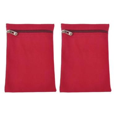 Imagem de CarpNettore 2x Bolso para celular com zíper, seguro, prático, leve e discreto, Red L