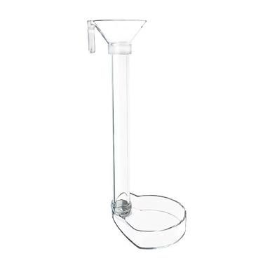 Imagem de Conjunto de pratos de alimentação de camarão, kit de tubos de alimentador de peixes de aquário tubo de camarão transparente com escova para aquário