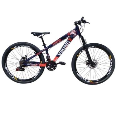 Imagem de Bicicleta 26 VikingX T25 24v Freio Hidraulico Avançado Pneu Aro 26 Balão Preto-Unissex