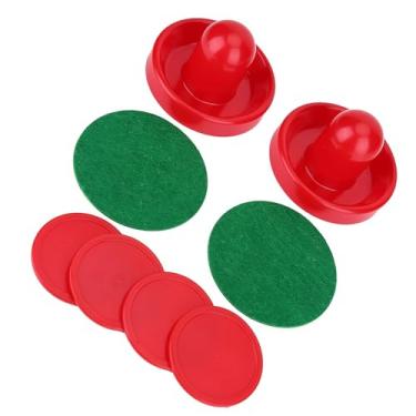 Imagem de Naroote Conjunto de Discos Empurradores de Plástico Duráveis ​​para Hóquei No Gelo para Jogos de Mesa, 2 Remos Empurradores e 4 Discos Incluídos, Cabe Em Mesas de Hóquei No Gelo Padrão, ótimo (M 76