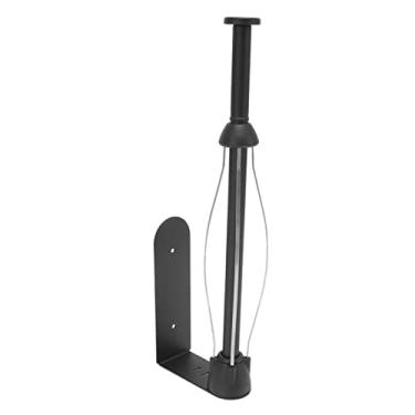 Imagem de Mingzhe Suporte de Amortecedor de Aço Inoxidável, Cabide Rolo Filme Preservativo para Cozinha, Anti-derrapante, à Prova Ferrugem, Suporte Tecido Banheiro, Preto