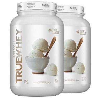 Imagem de Kit 2 Whey Protein Isolado Fior Di Latte 837g - True Source-Unissex