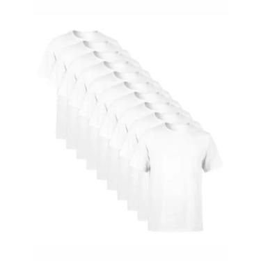 Imagem de Kit Com 12 Camisetas Poliéster Revenda - THL, 6G6GG, Branco