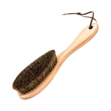 Imagem de Escova De Cerdas Macias De Crina De Cavalo Com Cabo De Madeira, Ferram
