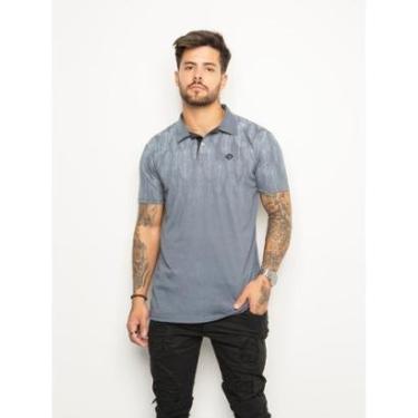 Imagem de Camisa Polo Masculina Com Botões Estampa e Aplique Comfort Premium-Masculino