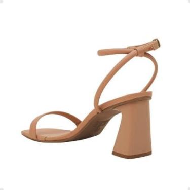 Imagem de Sandália Bruma Salto Alto Grosso Dayane Magalhães Nude-Feminino