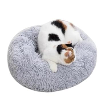 Imagem de CAMINHA DONUT NUVEM PET PELUCIA REDONDA CAMA PELUCIADA NINHO CASINHA CASA COLCHONETE Cachorros Gatos(CINZA,P)