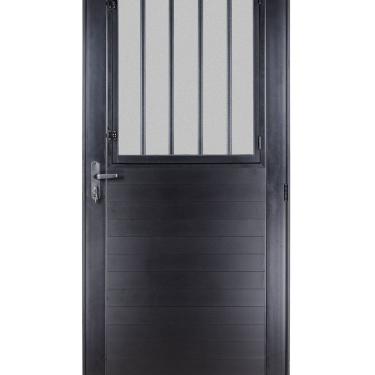 Imagem de Porta Postigo Esquerda Vidro Mini Boreal 210x90cm Topsul Esquadrisul Preto