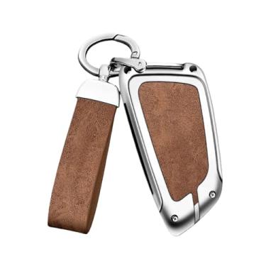 Imagem de Compatível Com Bmw Série 5 Caso Chave 3 6 X3 X5 X1 X2 X6 Escudo Protetor Compatível Com Lâmina De Faca Capa Carro Fábrica(A silver Brown set)