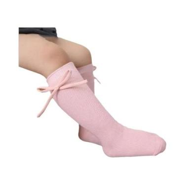 Imagem de Meias Até O Joelho Para Crianças, Meias Longas De Algodão Macio Com La
