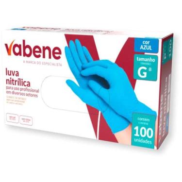 Imagem de Luva Nitrílica G Azul Caixa com 100 Unidades - Vabene