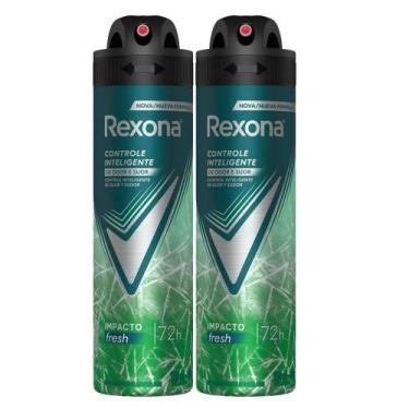 Imagem de Kit Desodorante Aerosol Rexona Men Impacto 150ml - 2 unidades