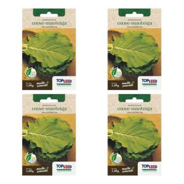 Imagem de Kit 4 Sementes Couve-manteiga (da Georgia) - Alta Germinação - Topseed