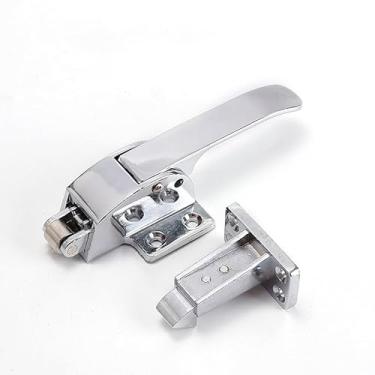 Imagem de Puxador de congelador, dobradiça de porta de armário de forno, maçaneta de armazenamento a frio, trava ajustável, peça de utensílios de cozinha, planta industrial