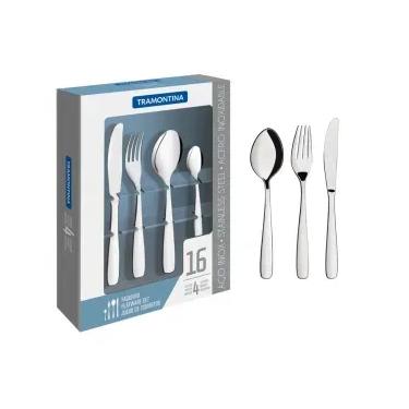 Imagem de Faqueiro Amazonas com 16 Peças em Aço Inoxidável Acabamento Alto Brilho - Tramontina