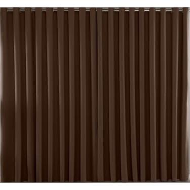 Imagem de Cortina Blackout 6.00m x 2.80m - Tecido Funcional para Ambientes Domésticos, Bloqueia Luz e Garante Privacidade (Tabaco,5,00 x 2,80)