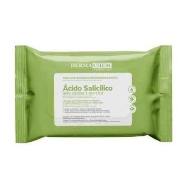 Imagem de DermaChem Toalhas Umedecidas Demaquilantes Ácido Salicílico - 25 UN