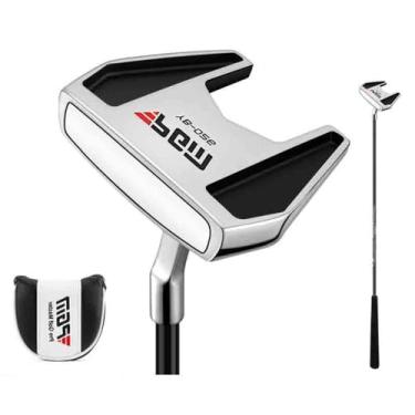 Imagem de Tacos de golfe para taco de golfe, canhoto/direito, centro de gravidade, baixo centro de gravidade, haste de golfe com capa de cabeça de golfe (esquerda)