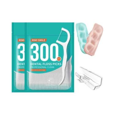 Imagem de 300/600/1200PCS Palitos De Fio Dental Escova Interdentária Higiene Ora