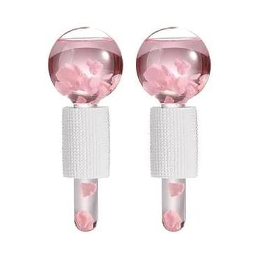 Imagem de KIT 2 Globos Faciais Para Massagem Esfera 2 Peças Cromoterapia Cristal Anti Aging Profissional Estética Crystal Ball (Transparente)