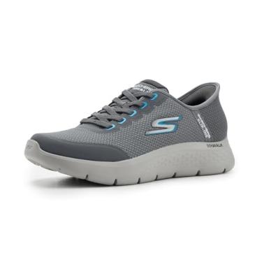 Imagem de Skechers Tênis masculino Go Walk Flex Netro Hands Free Slip-ins, Carvão, 47