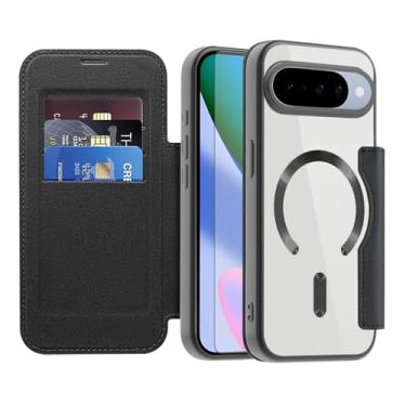 Imagem de Asuwish Capa de celular para Google Pixel 10/10 Pro 5G capa carteira magnética com protetor de tela de vidro temperado flip porta-cartão de crédito bloqueio RFID acessórios para celular Pixel10 10Pro
