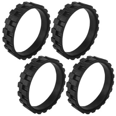 Imagem de KAKUPPA Pacote com 4 pneus de roda de substituição, pneus de borracha antiderrapantes compatíveis com iRobot Roomba 500 600 700 800 900 e i j s Series, peças de substituição de aspirador de pó robô