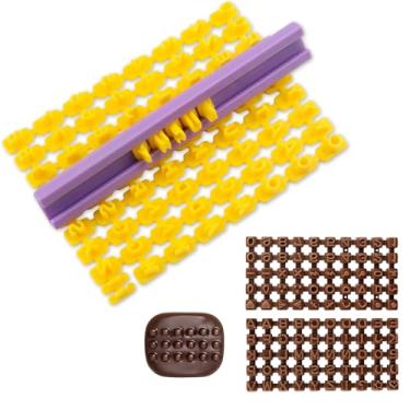 Imagem de 172 peças de carimbos do alfabeto para chocolate de biscoito - 2Szies símbolos de números do alfabeto para polímero de argila de cerâmica - molde de cortador de impressão de bolo de biscoito de