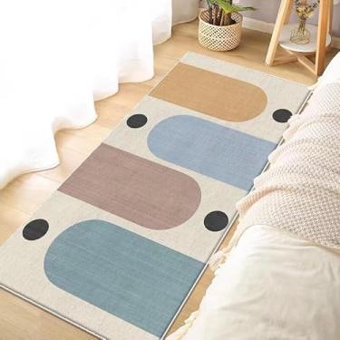 Imagem de Passadeira Tapete Sintético Veludo Cristal Antiderrapante 50x150cm para Cozinha e Corredor(K)