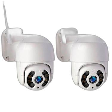 Imagem de Kit 2 Câmeras Ip Externa 100% À Prova D`Água Wi-Fi Icsee