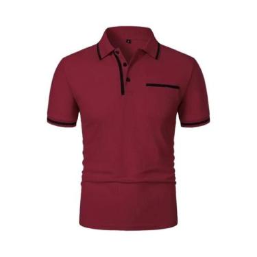 Imagem de Camisas Polo Masculinas Casuais De Verão, Respiráveis, De Manga Curta,