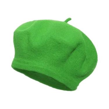 Imagem de Boina Feminina De Lã Grossa Multicolorida Para Inverno E Outono, Estil