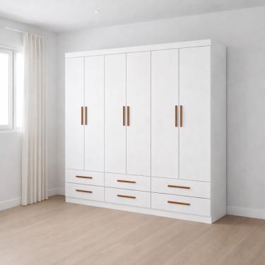 Imagem de Guarda Roupa 6 Portas 6 Gavetas Unique -Grand Line