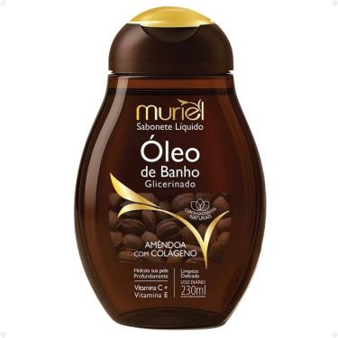 Imagem de Sabonete Líquido Muriel Óleo De Banho Glicerinado Amêndoa Com Avelã 230ml