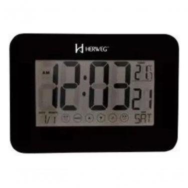 Imagem de Despertador Digital Preto Digital Touch Herweg 2983 único