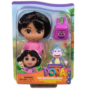 Imagem de Dora Aventureira - Boneca 15CM com Macaco Botas e Mochila SUNNY