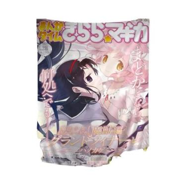 Imagem de Tapeçaria Boêmia De Tarô E Garota Mágica Japonesa Hippie Para Decoraçã