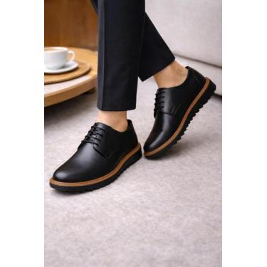 Imagem de Sapato Social Mocassim Loafer Preto Tratorado Confortável - Migliorini