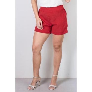 Imagem de Short Fluffy Alfaiataria com elástico Feminina-Feminino