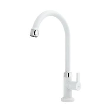 Imagem de Torneira Blukit De Bancada Confort 1/4 De Volta Branca