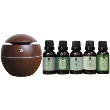 Imagem de Combo Difusor Elétrico + 5 Essências De 30Ml Hidrossolúveis - Nattuaro