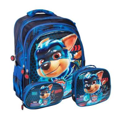 Imagem de Kit Mochila Infantil Masculina Desenho Personagem 3D Costas - Plike