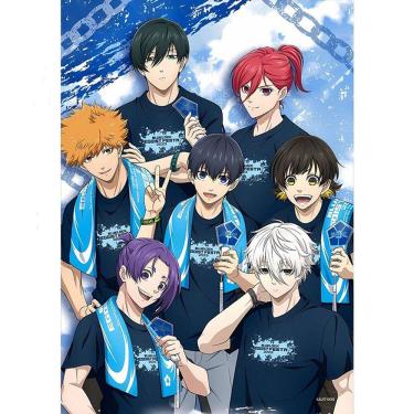 Imagem de Pôster Blue Lock Anime Seishiro Kiyora e Reo Mikage 20x30cm