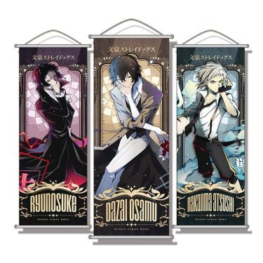Imagem de Arte de parede Scroll Bungo Stray Dogs Anime 20x70cm Pôster Ryu